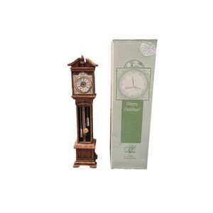 Vintage Mini Grandfather Clock Figurine 10" New With Box